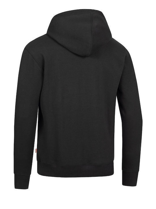 Lonsdale Men's Sweatshirt with Hood and Pockets Black/White