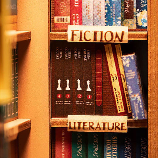 Robotime Παιχνίδι Κατασκευών Ξύλινo Bookstore για Παιδιά 14+ Ετών