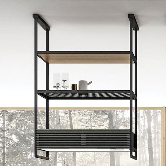 Elica Open Suite Superior BL/F/80 Insel-Dunstabzug 80cm Schwarz