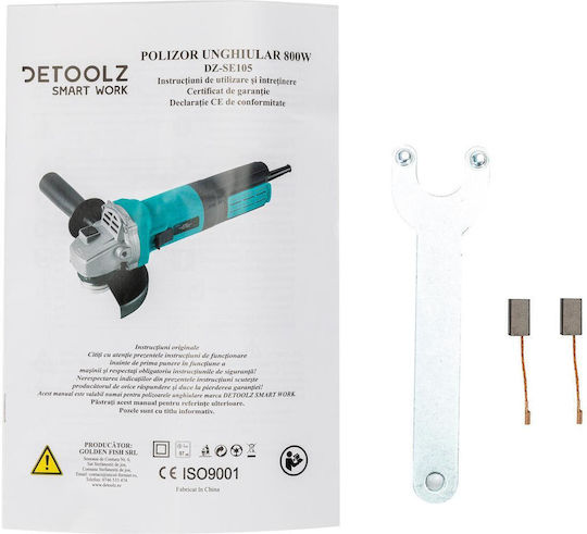 Detoolz DZ-SE105 Polizor unghiular 125mm Electrică 800W