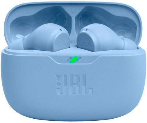 JBL Vibe Beam Earbud Bluetooth Handsfree Earphones with Sweat Resistance and Charging Case Blue