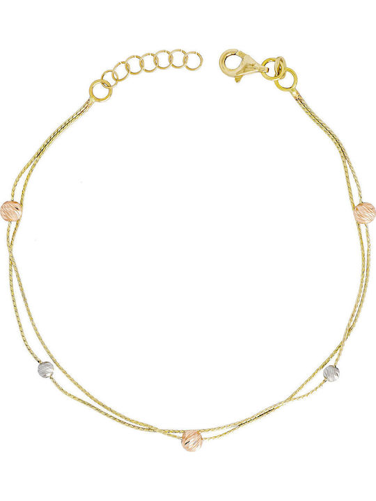 Kiriakos Gofas Set with Necklace & Bracelet from Gold 14K