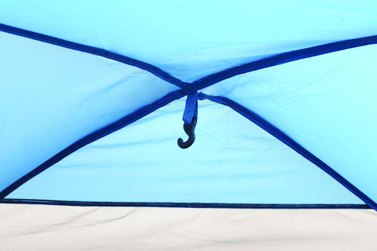 Camping Plus by Terra Celeste Camping Tent Igloo Blue with Double Cloth 4 Seasons for 4 People 290x250x165cm