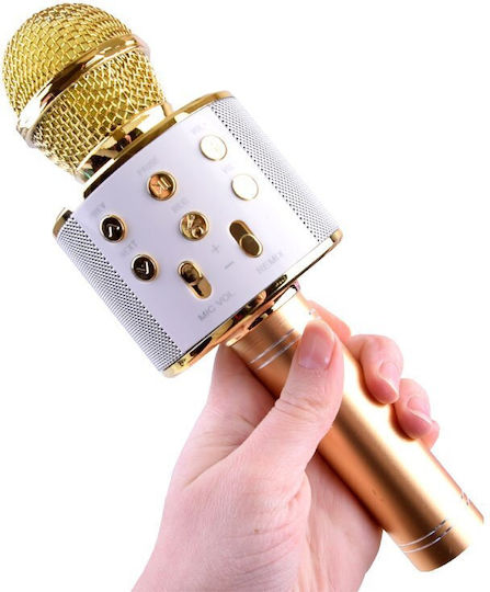 BB-Shop Kabelloses Karaoke-Mikrofon IN0136 Gold