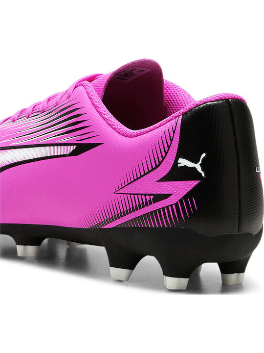 PUMA Ultra Play Ποδοσφαιρικά Παπούτσια με Τάπες FG/AG Ροζ