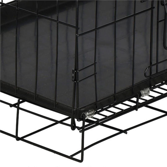 Springos Custi de câine din sârmă cu 2 uși 60x42x50cm