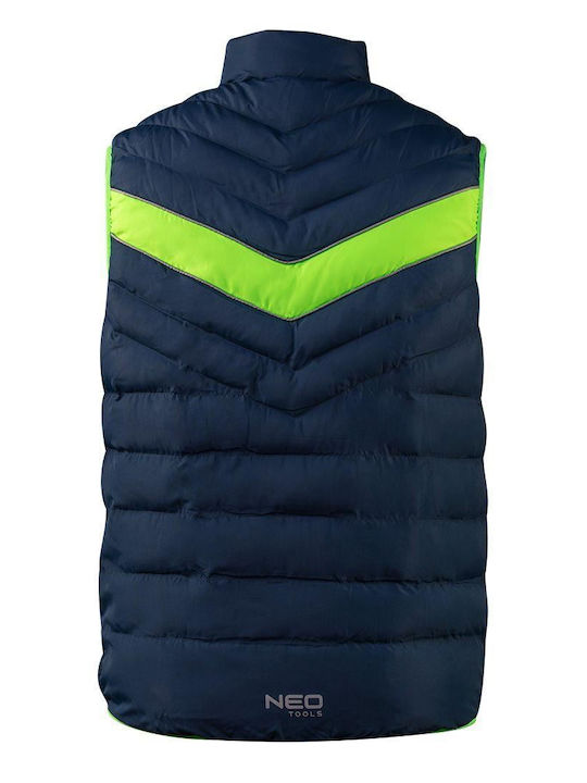 Neo Tools Ärmellos Herren Jacke Puffer Blau