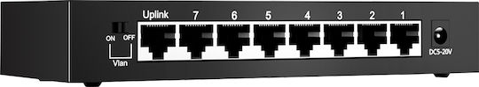 EDUP EP-SG7810 Unmanaged L2 Switch με 8 Θύρες Ethernet