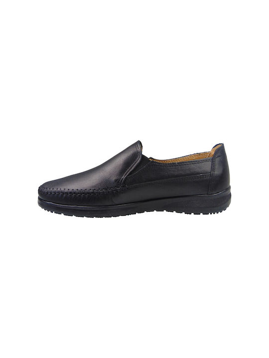 Crispino Men's Leather Moccasins Black