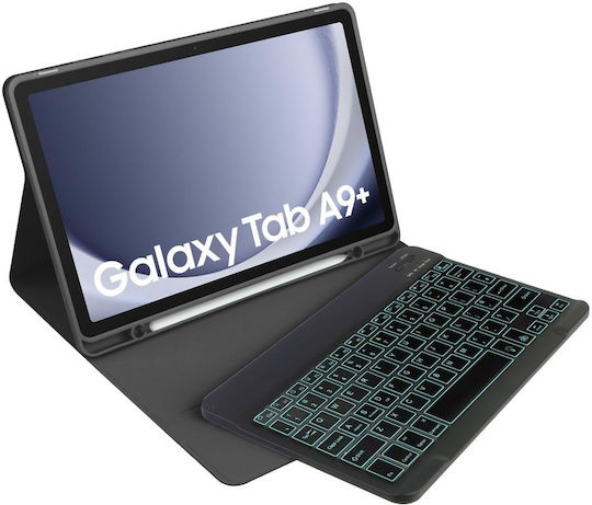 Tech-Protect SC Pen + Keyboard Flip Cover Blacη (Galaxy Tab A9+)