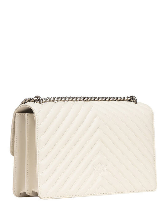 Pinko Leather Women's Bag Shoulder White