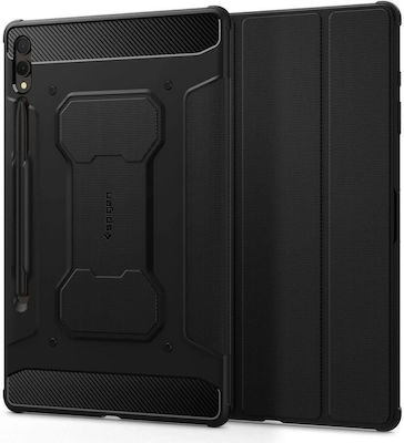 Spigen Flip Cover Silicone / Plastic Durable Black (Galaxy Tab S9+) ACS06539