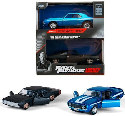 Jada Toys 1969 Chevrolet Camaro And 1968 Dodge Charge Mașinuță 1:32 pentru 8++ Ani