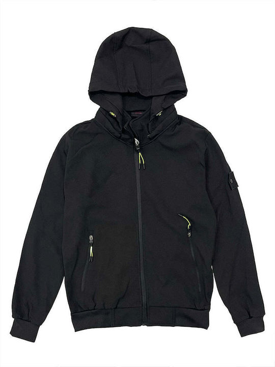 Ustyle Men's Winter Jacket Windproof Black