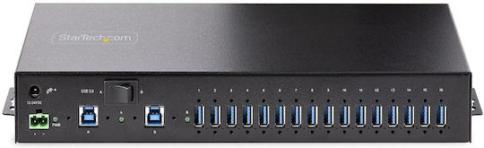 StarTech Индустриален USB Хъб с 16 Порта USB 3.0 и Свързване USB-A
