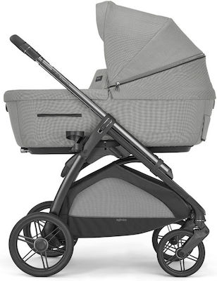 Inglesina Aptica Quattro Darwin Infant Recline Adjustable 3 in 1 Baby Stroller Suitable for Newborn Satin Grey/Palladio Black 12.7kg