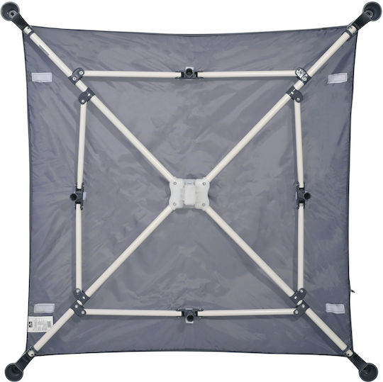 Lorelli Cool Grey Pandas Парк с Матрак Сив 100x100см