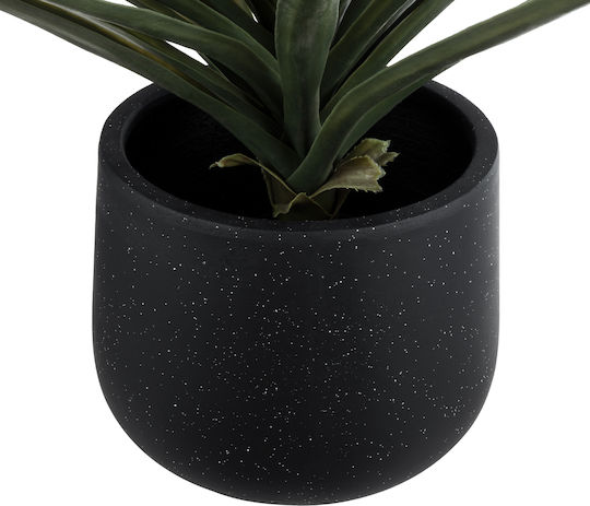 GloboStar Mayfair Κασπώ Πολυεστερικό Μαύρο με Βάση 25x25x30εκ.