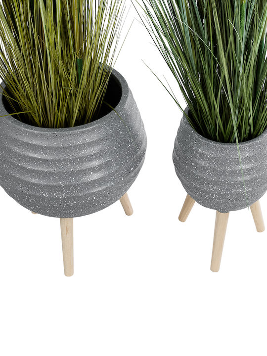 GloboStar Planter Polyester Gray with Stand
