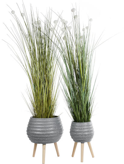GloboStar Planter Polyester Gray with Stand