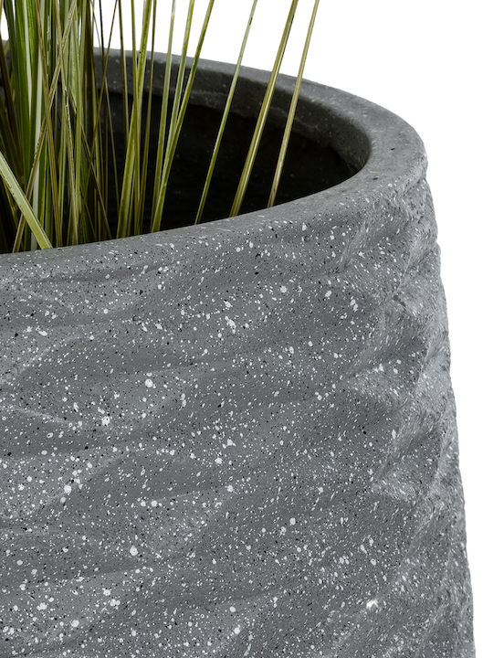 GloboStar Artificial Garden Louisiana Planter Polyester Gray with Stand