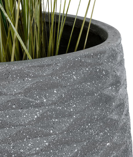 GloboStar Artificial Garden Louisiana Κασπώ Πολυεστερικό Γκρι με Βάση