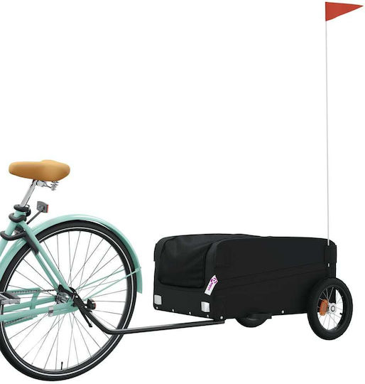 Vidaxl Remorcă Pentru Bicicletă Neagră 30 Kilograme Fier