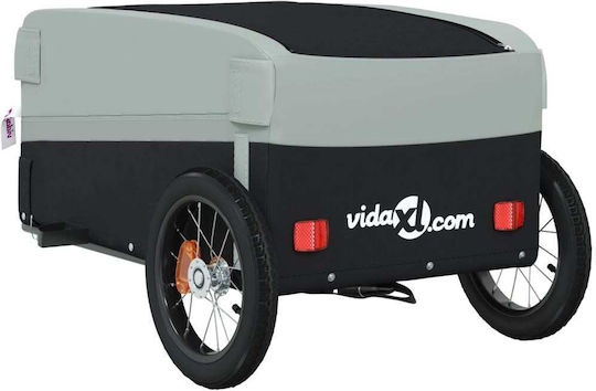 Vidaxl Anhänger Fahrradzubehör Schwarz Grau 30 Kilo Eisen