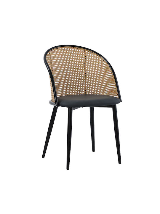 Riccardo Dining Room Wooden Chair Natural-anthracite-black 56x52x82cm