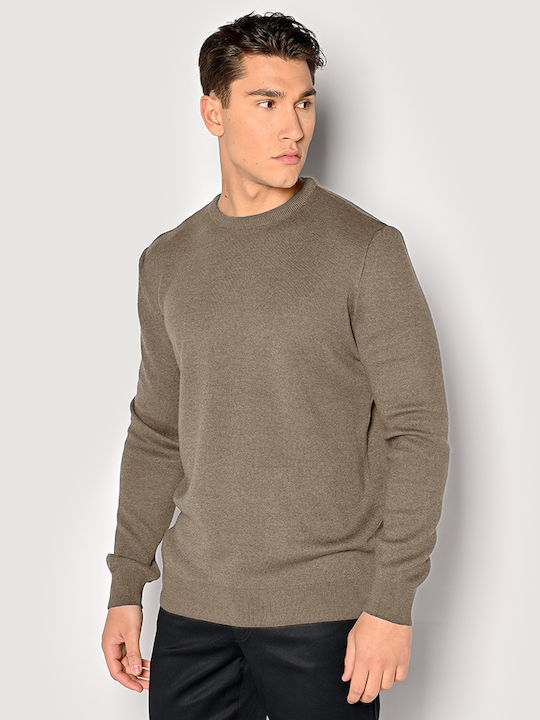 Brokers Jeans Men's Long Sleeve Sweater beige