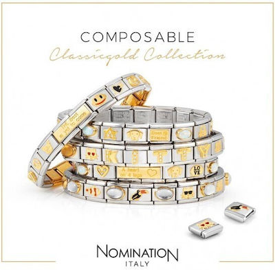 Nomination Classic Metallisch Link für Schmuck Gold