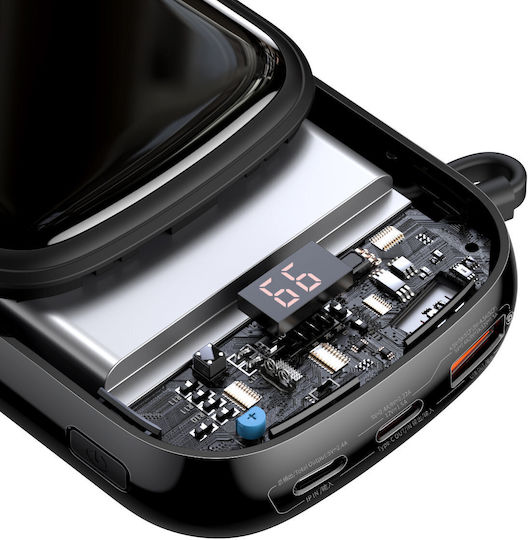 Baseus Qpow Pro Power Bank 20000mAh 20W με Θύρα USB-A και Θύρα USB-C Power Delivery / Quick Charge 3.0 Μαύρο
