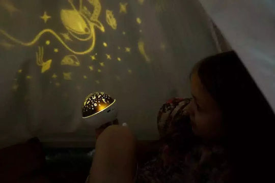 innoGio Kinder Tischlampe Projektor Blau