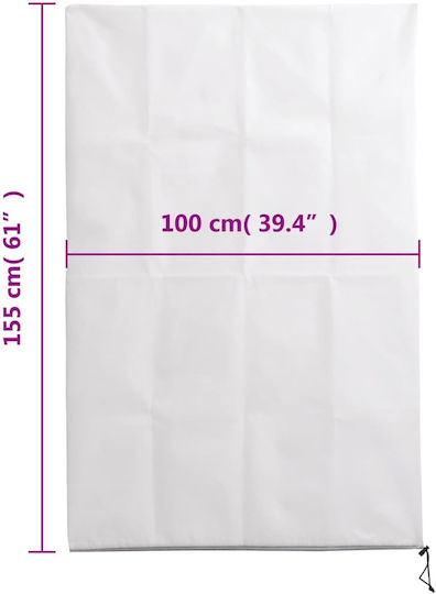 vidaXL 364866 Frostschutzdeckel 70gr/m² 1.55x1m Weiß