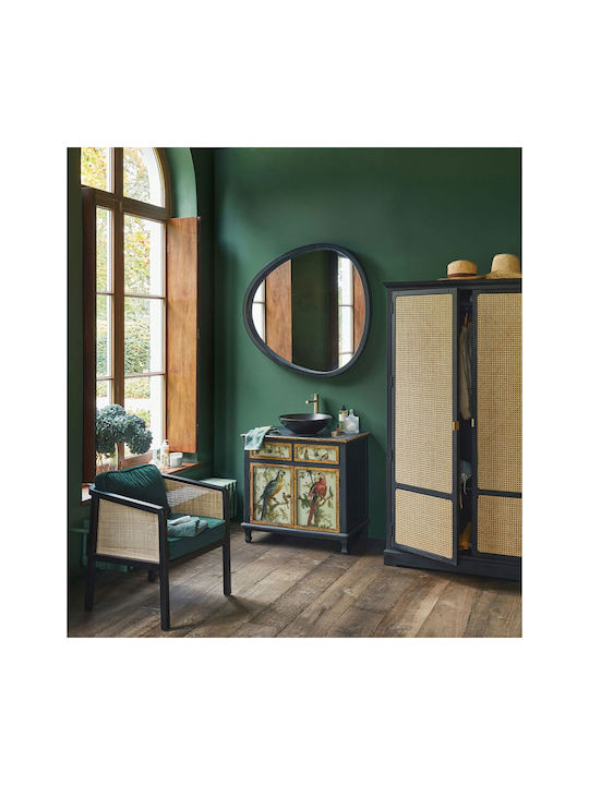 Liberta Aenaos Wall Mirror with Black Wooden Frame 75x50cm 1pcs