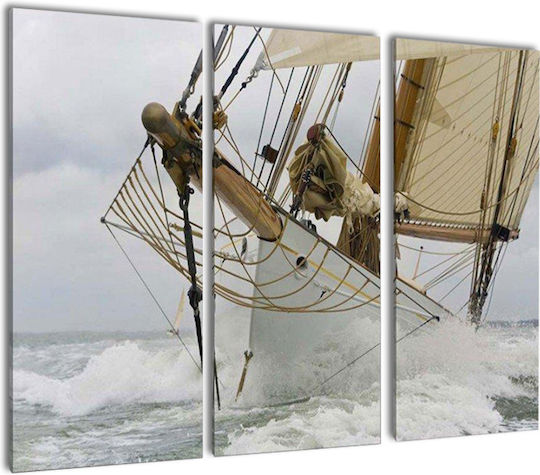 I-gallery Τρίπτυχος Πίνακας σε Καμβά 130x130cm