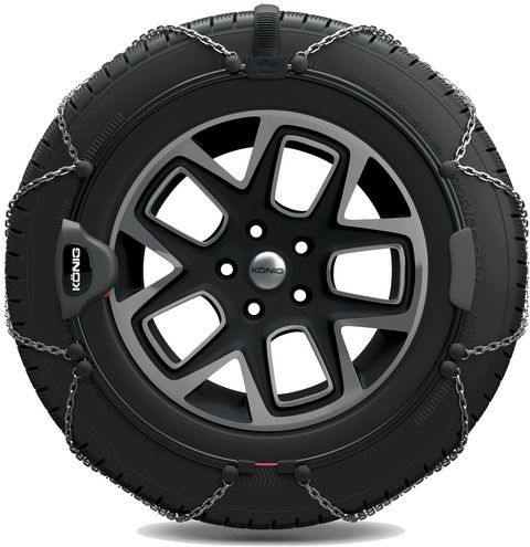 Konig Reflex Cross No 243 Anti-slip Chains Thickness 9mm Passenger & 4x4 Car 2pcs