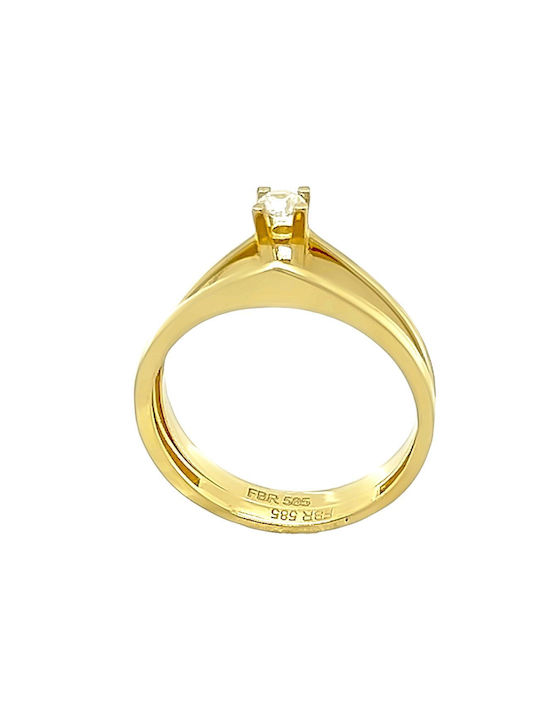 Xryseio Single Stone from Gold 14K