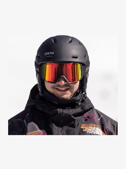 Smith Μάσκα Σκι & Snowboard Ενηλίκων Κόκκινη με Φακό Καθρέπτη σε Κόκκινο Χρώμα