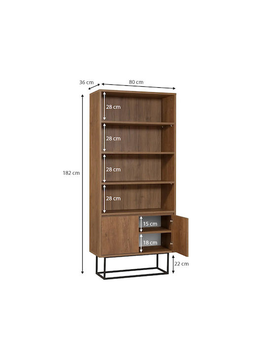 Bibliothek Amedeo Karydi 80x36x182cm
