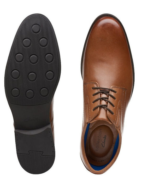 Whiddon Plain Men's Leather Dress Shoes Brown
