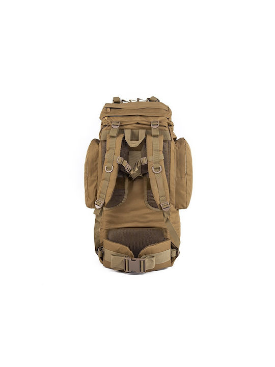 Tuffmensgear Waterproof Mountaineering Backpack 70lt Brown