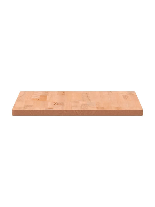 vidaXL Rectangular Office Desk Surface made of Solid Wood Beech 80x55x2.5cm 356093 1pcs