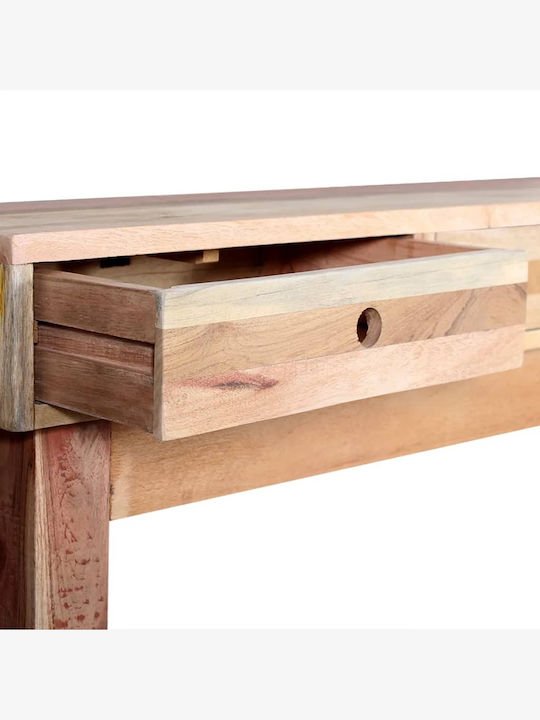 Solid Wood Console Table Μασίφ L120xW30xH80cm