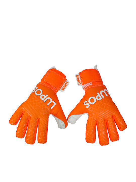 Lupos Quartz Metal Pro Goalkeeper Gloves — German Latex Quartz — Negative Cut —orange