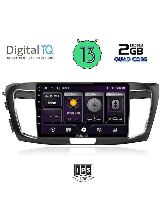 Digital IQ Car Audio System for Honda Accord 2008-2013 (Bluetooth/USB/AUX/WiFi/GPS/Android-Auto) with Touch Screen 9"