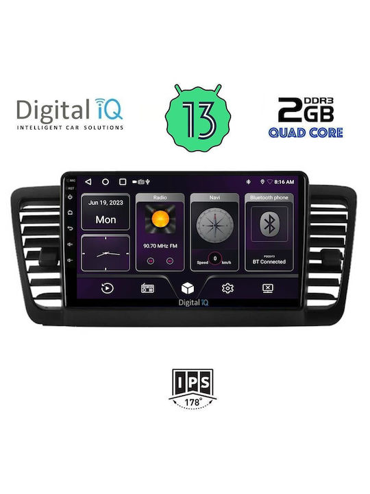 Digital IQ Car Audio System for Subaru Legacy 2002-2008 (Bluetooth/USB/WiFi/GPS) with Touch Screen 9"