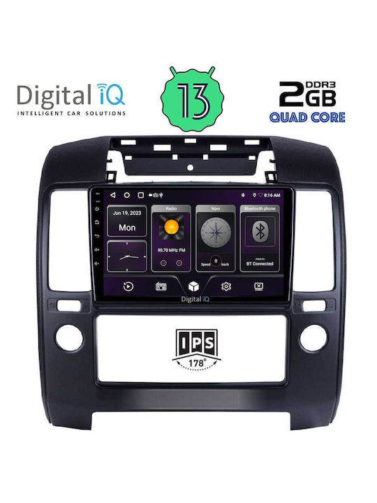 Digital IQ Car Audio System for Nissan Navara 2006-2011 with A/C (Bluetooth/USB/AUX/WiFi/GPS/Android-Auto) with Touch Screen 9"