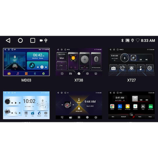 Digital IQ Car Audio System for Opel Adam 2014-2021 (Bluetooth/USB/WiFi/GPS/Apple-Carplay/Android-Auto) with Touch Screen 9"