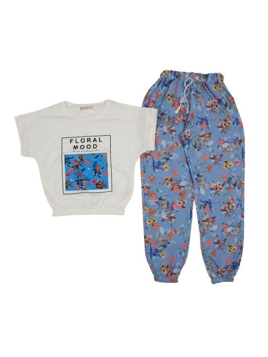 Kids Set with Pants Winter 2pcs Blue